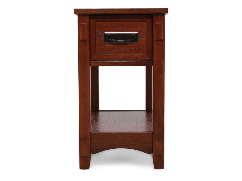 Breegin Chairside End Table - Mission Style